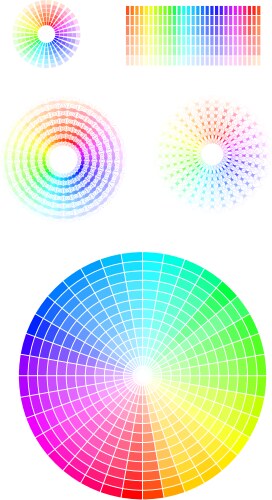 Color wheel vector image