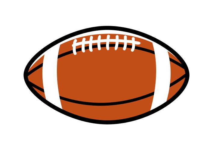 Rugby ball vector image