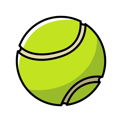 Tennis ball vector image