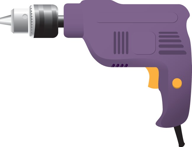 Power drill vector image