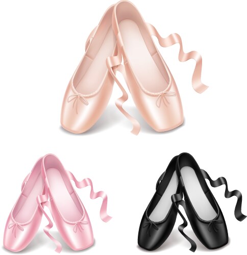 Ballet shoes vector image