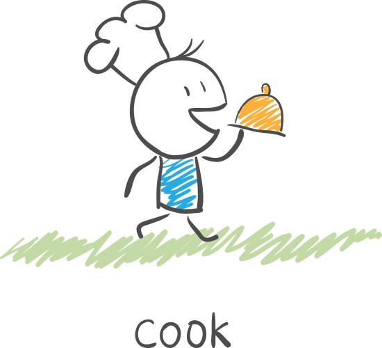 Cook vector image