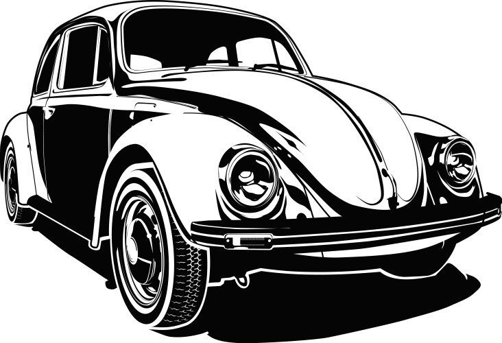 Vw bug vector image