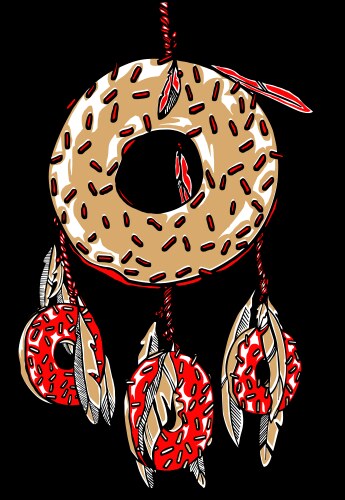 Donut vector image