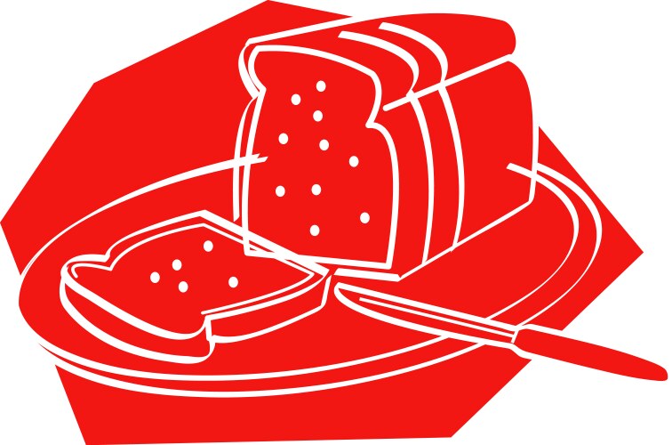 Bread vector image