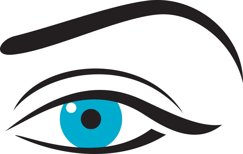 Woman eye vector image