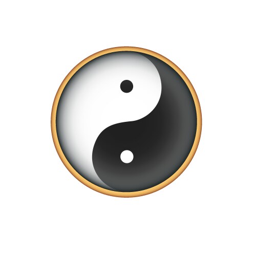 Yin yang vector image