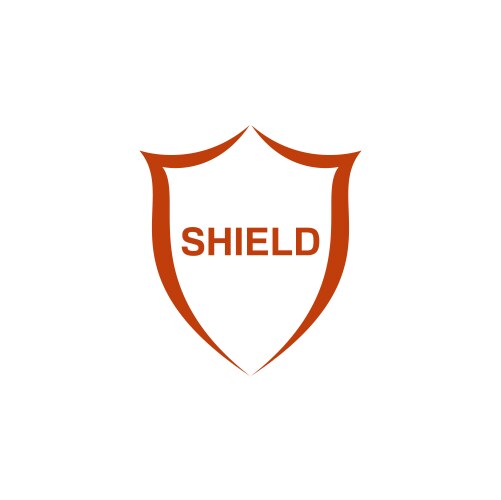 Logo shield vector image