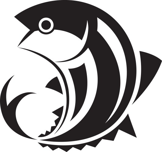 Graphic fish vector image