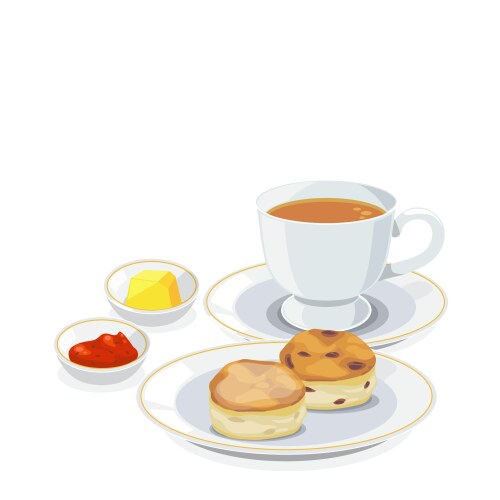 Tea break vector image