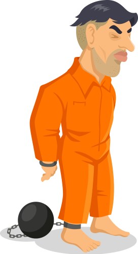 Prisoner vector image