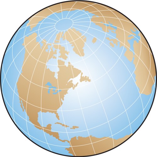 World globe vector image