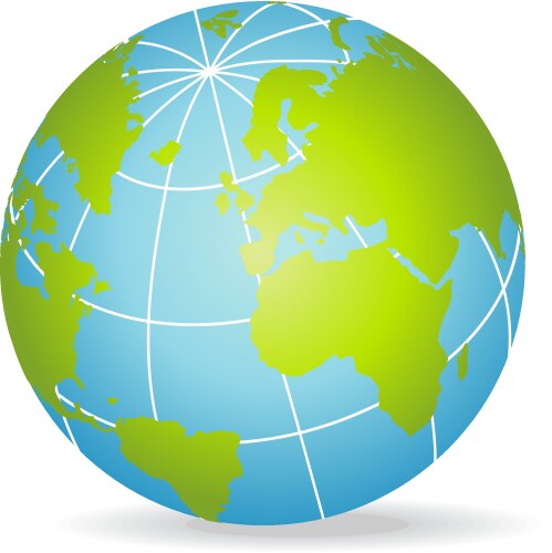 Globe vector image