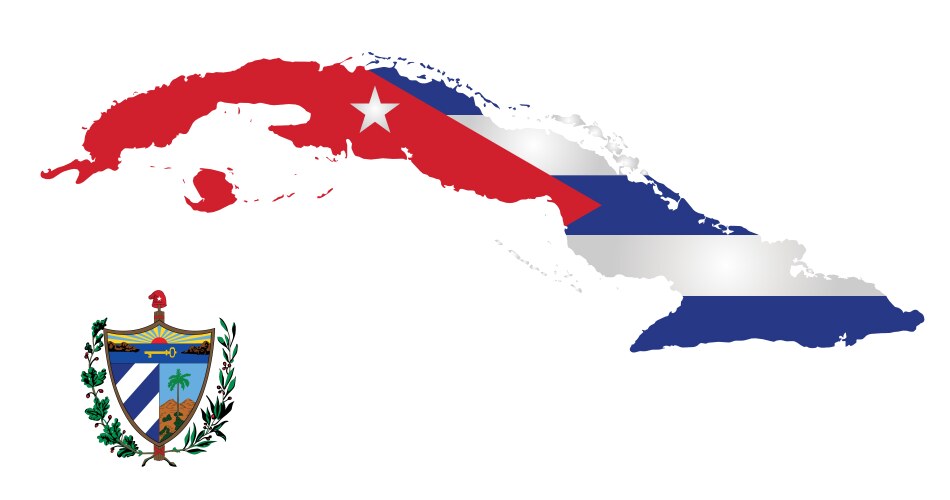 Cuba flag vector image