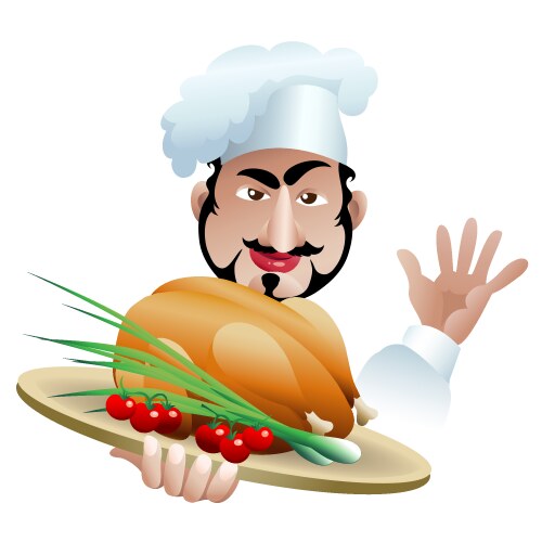 Chief cook vector image