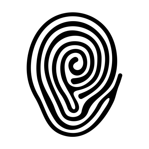 Finger print vector image