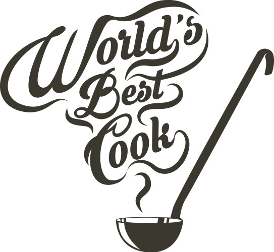 Cook vector image