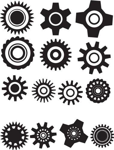 Gear wheel vector image