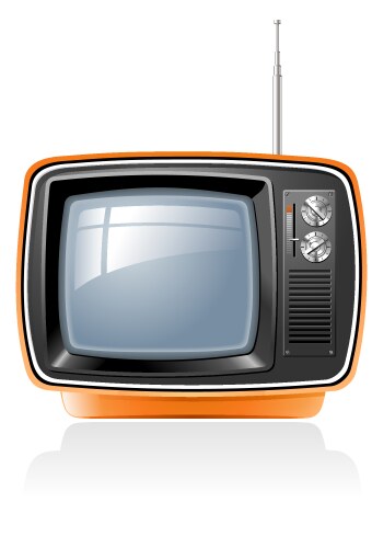 Retro tv vector image