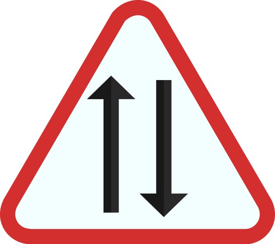 Two way lane vector image