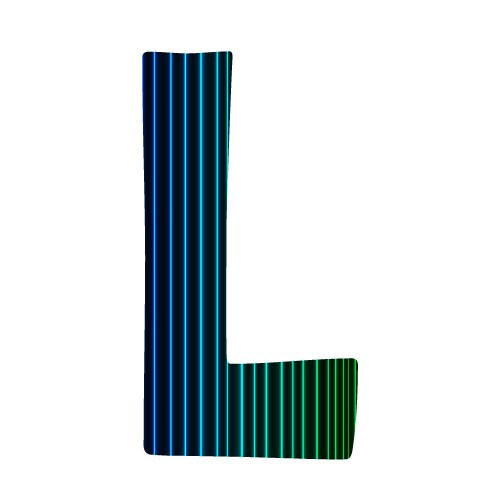 Letter l vector image