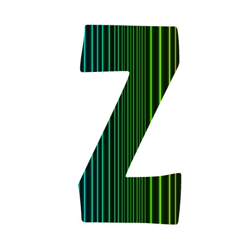 Letter z vector image