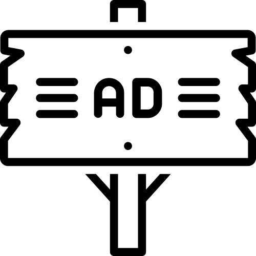 Ad plank vector image