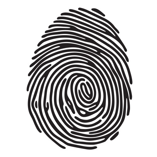 Finger print vector image