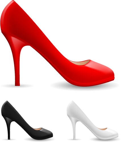 Womens shoes vector image