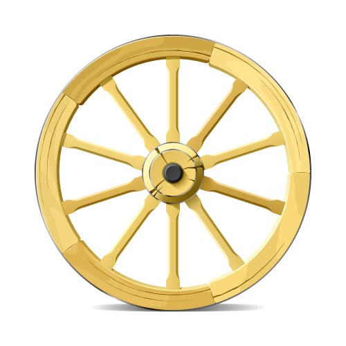 Wagon wheel vector image