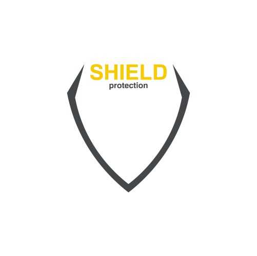 Logo shield vector image