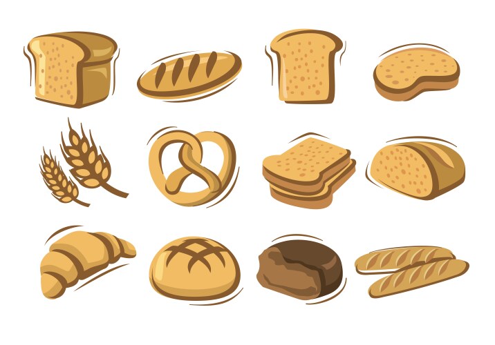 Bread vector image