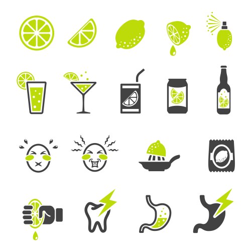 Sour icon vector image