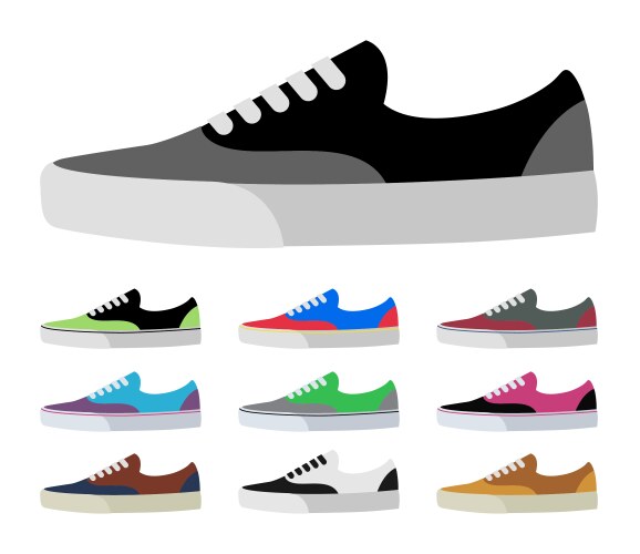 Canvas shoes vector image