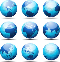 globes vector image