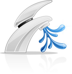 faucet vector image