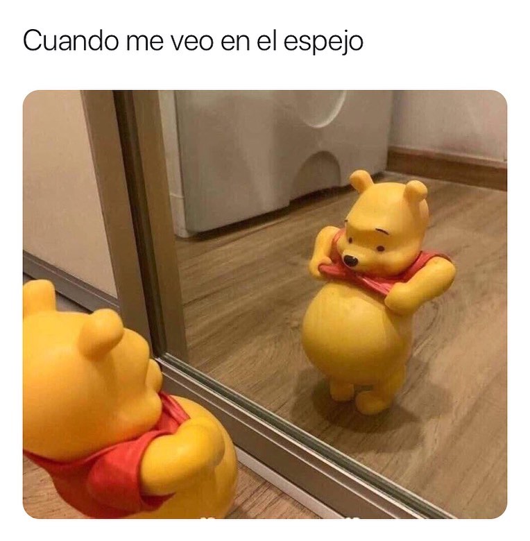 Cuando me veo en el espejo.