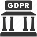 gdpr, bank, data, building, courthouse