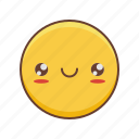 smiley, emoji, cute, kawaii