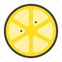 fruits, lemon, slice, food, fruit, healthy, lemon slice