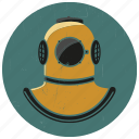 diver, diver logo, diving, diving logo, diving suit, old diving suit, sea