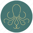 animal, octopus, octopus logo, sea, sealife, squid, under water