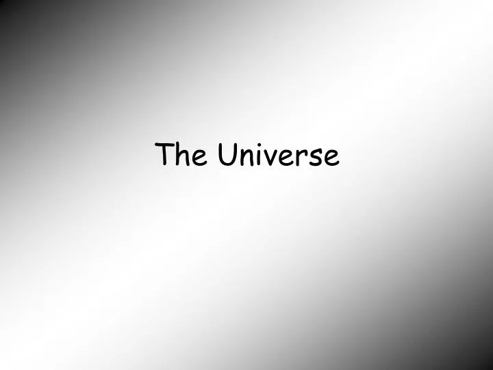 the universe