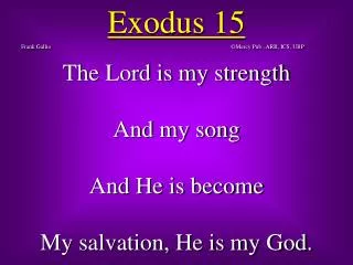 Exodus 15