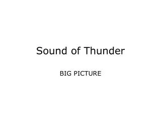 Sound of Thunder