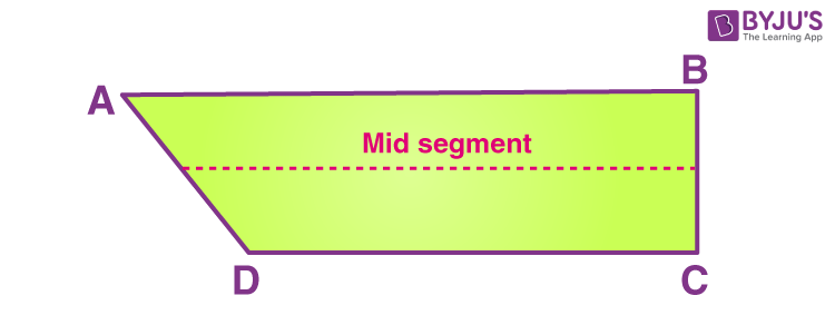 Mid segment of trapezium