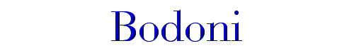 Bodoni 