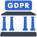 gdpr, bank, data, building, courthouse