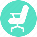 armchair, chair, desk, furniture, office, office chair, office supplies