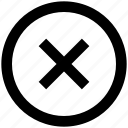 cancel, circle, cross, cross circle, delete